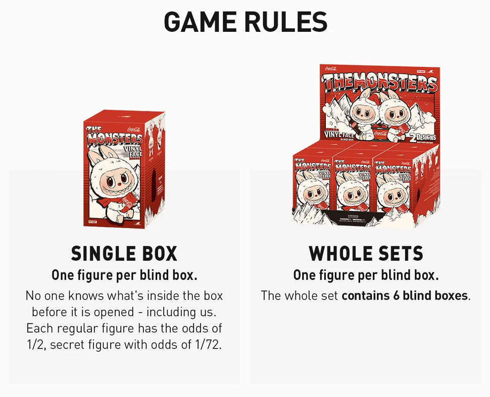 Cute Monsters Cola Vinyl Face Collectible Toy Blind Box – Limited Edition Figures ( Pack Of 1 )